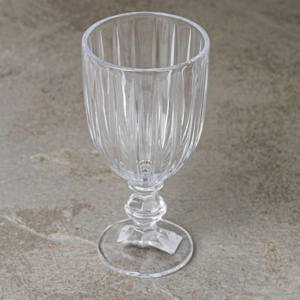 Set De 6 Verres à Pied Transparent 210ML Cristal