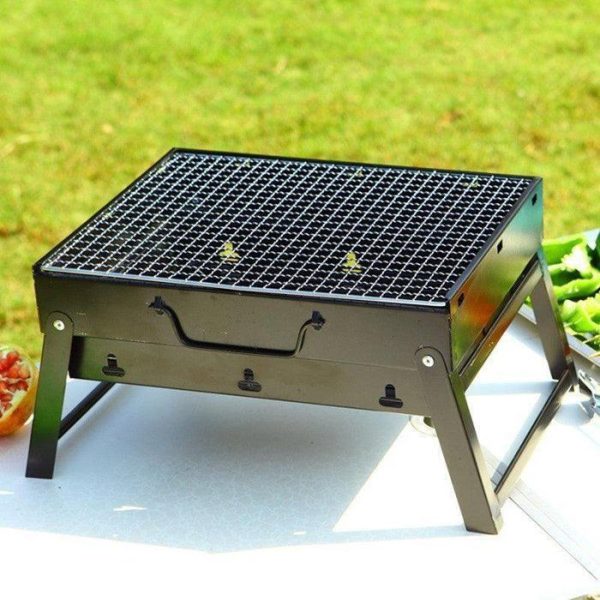 Barbecue pliable à charbon 34/26cm Barbecue portable au charbon de bois