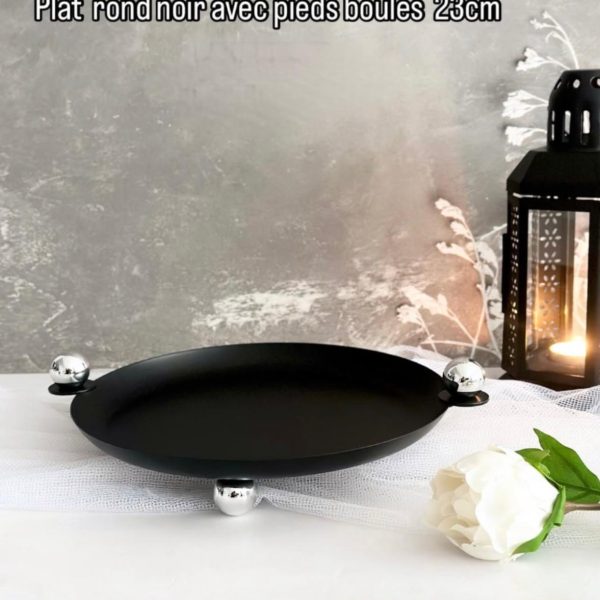 Présentoir à gâteaux rond en métal 23cm