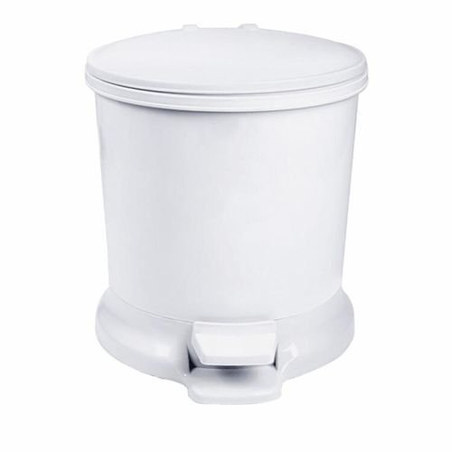 Poubelle à Pédale Ronde -Couleur blanche-Marque SAGA