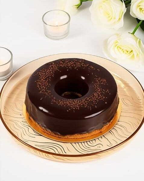 Plat en verre avec bord  – Design décoratif raffiné mesures