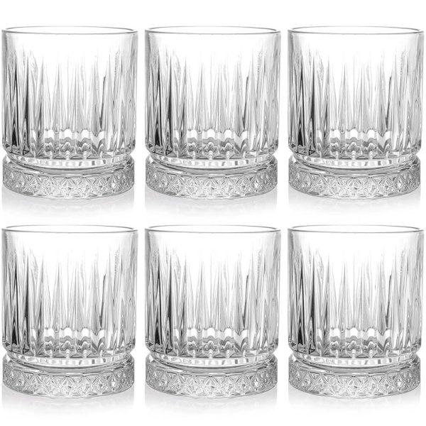 Ensemble 6 verres bas 250 ml en cristallin  Beaux verres rond cristal verre sans pied