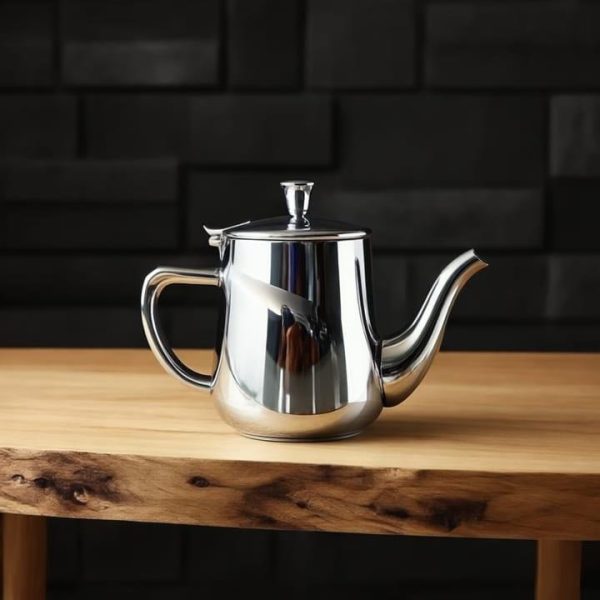 Théière en Inox stanless - ITALY HOME -  13OZ - Finition miroir - Compatible lave-vaisselle - Élégante et durable 384 ML