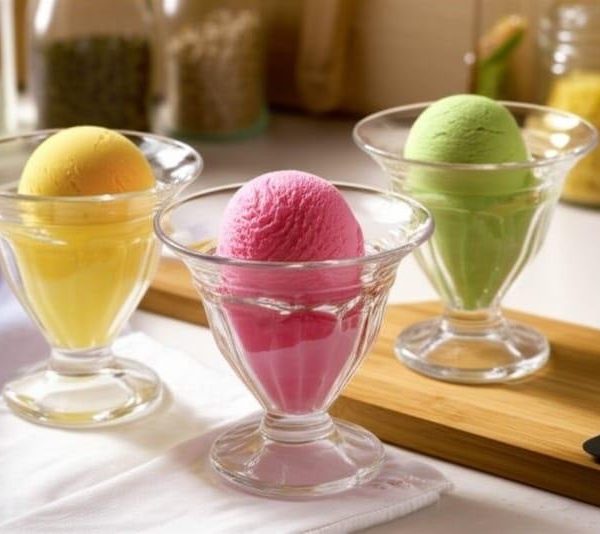 Lot de 3 coupes a glace - à dessert de 100 ml chaucune