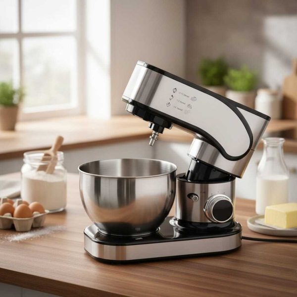 Robot pétrin 7l digital 1500 W 
-12 VITESSES ET MINUTERIE -BOITIER EN ABS -REVETEMENTS EN ACIER INOXIDABLE 
-ECRAN LED ET PANNEAU DE COMMANDE TACTILE 
-4 PIEDS VENTOUSES ANTIDÉRAPANTS