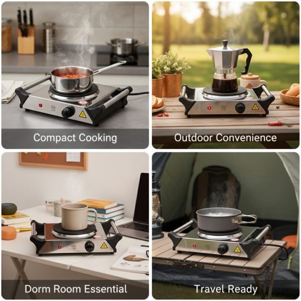 RÉCHAUD EN INOX STAINLESS 1 COIN