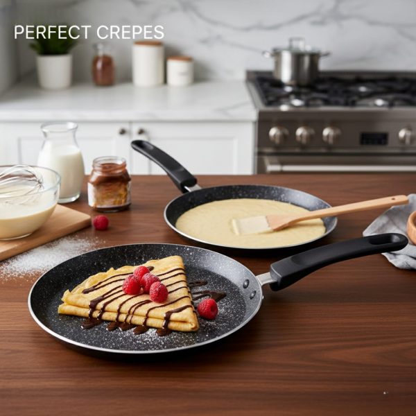 Poêle à Crêpes Premium "Granit Expert" -crêpière – L'Art du Petit-Déjeuner-20 cm